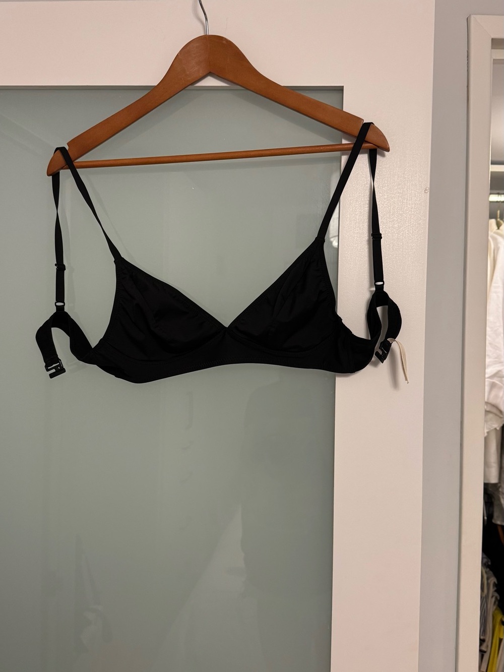 Black Wireless Triangle Bikini top
